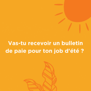1er job, 1er bulletin de paie