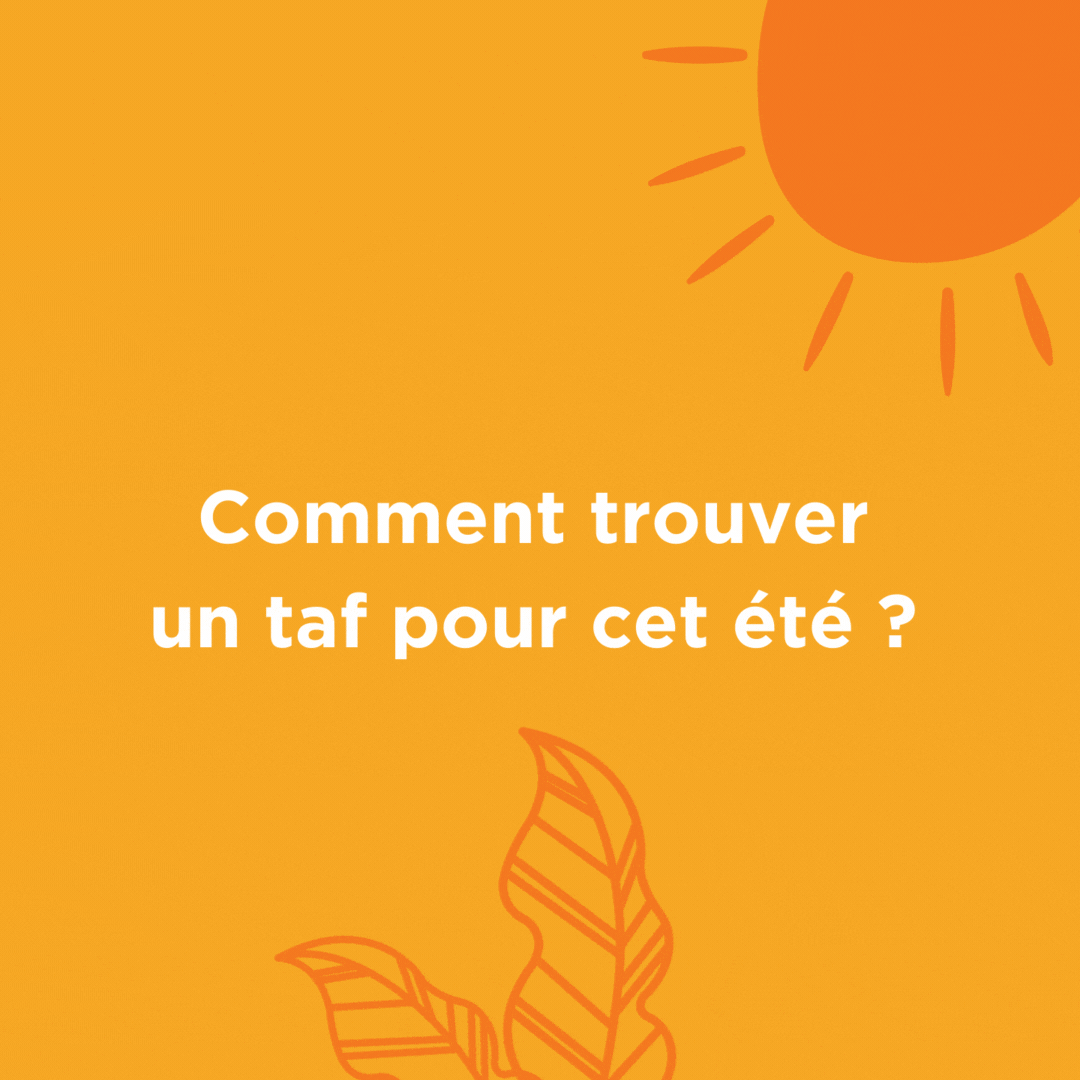 Webinaire - Préparer sa candidature pour un job d'été