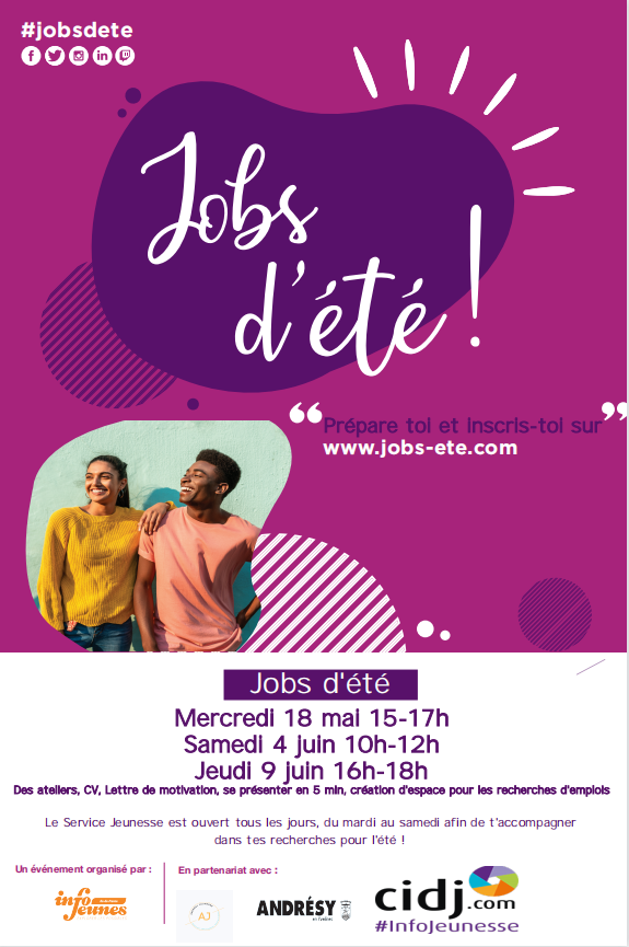 Ateliers Jobs d'été Andrésy