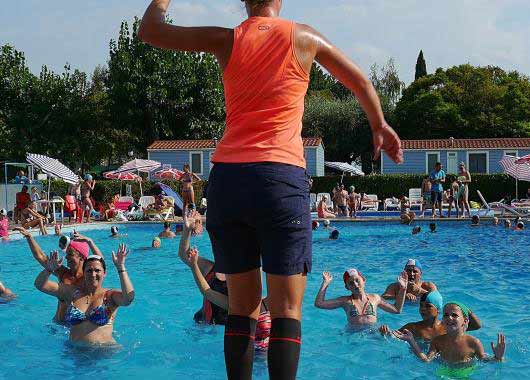 Aquagym au camping