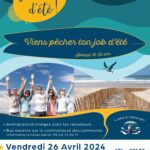 affiche jobs d'été Mimizan Avril 2024