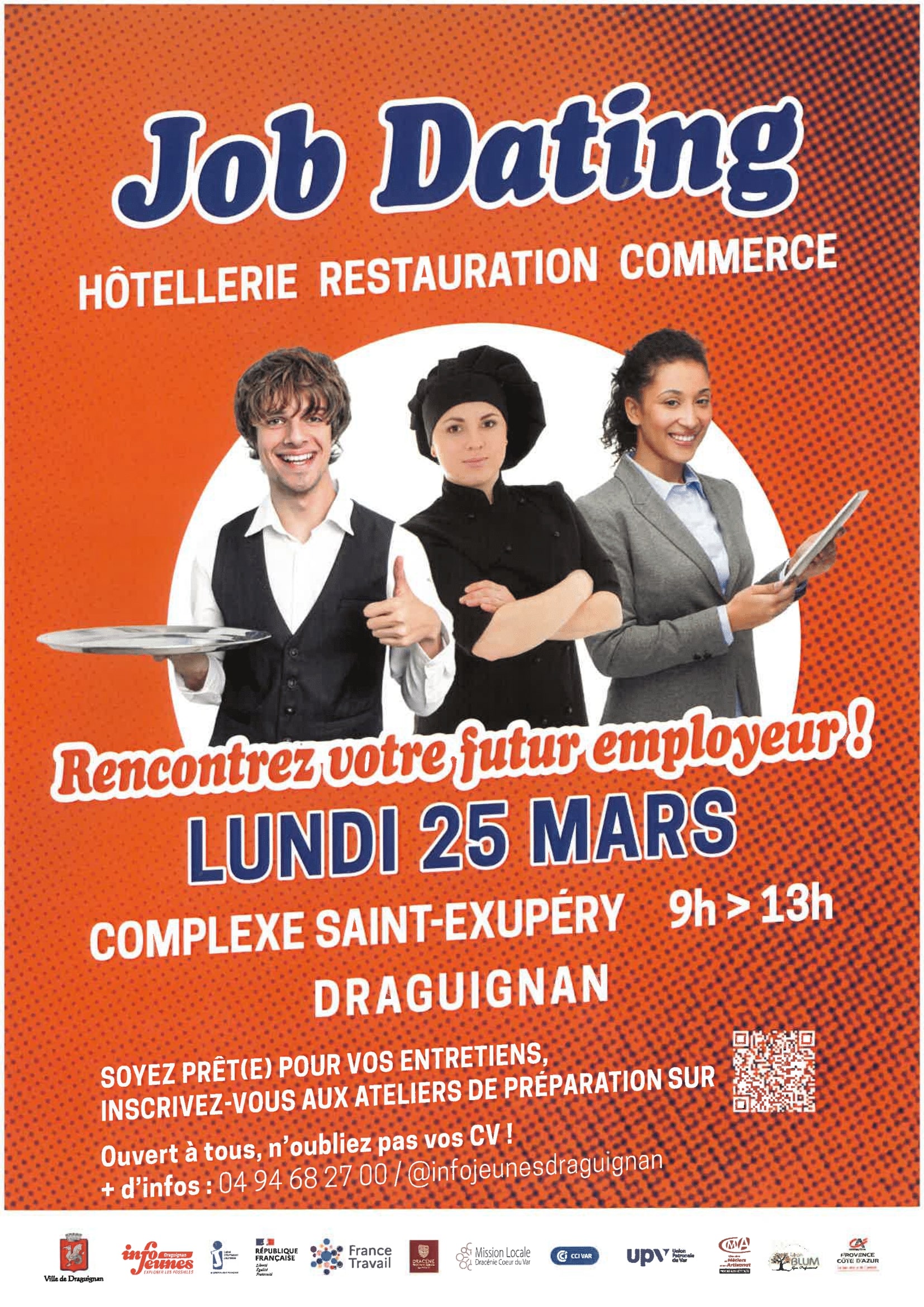 Affiche jobs d'été Draguigan