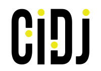 Logo CIDJ noir et jaune